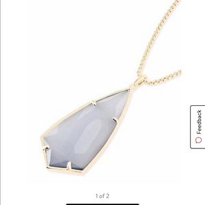 Kendra Scott Slate Gray Carole Necklace